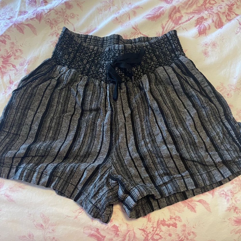 Stylish Black and Gray Women's Shorts